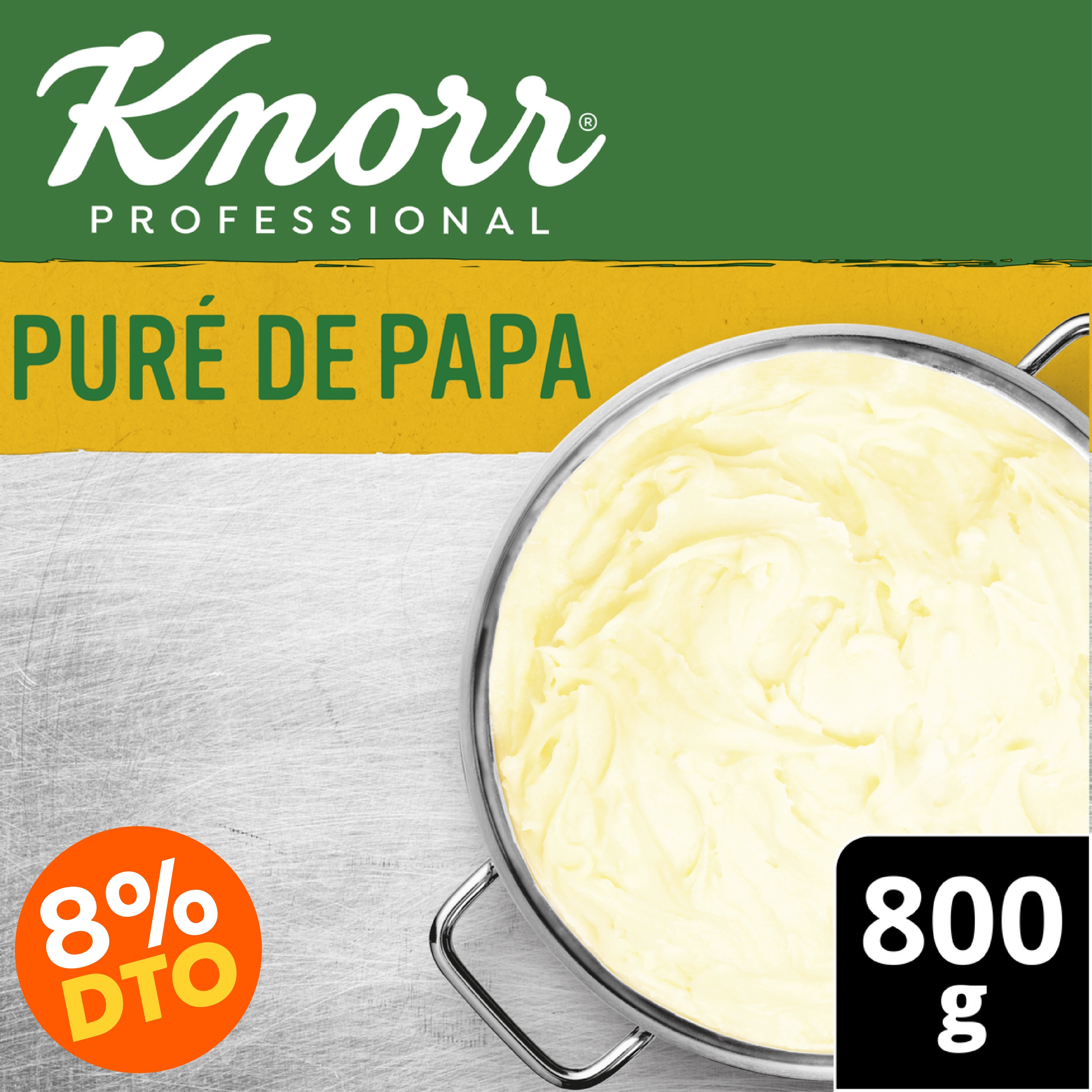 Knorr® Puré de Papa - Con Knorr® Puré de Papa sólo agrega agua y estará listo en un minuto.
